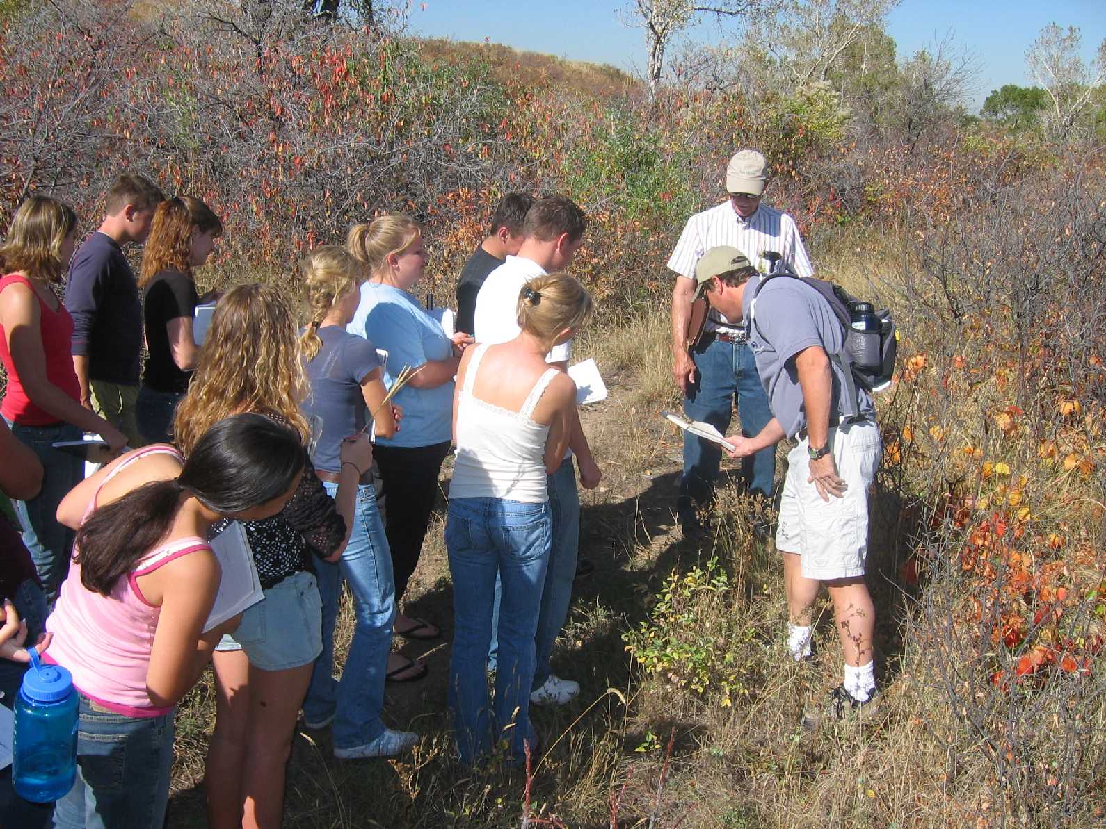 Tim-with-Ralston-Valley-HS-class-at-Coal-Creek-park